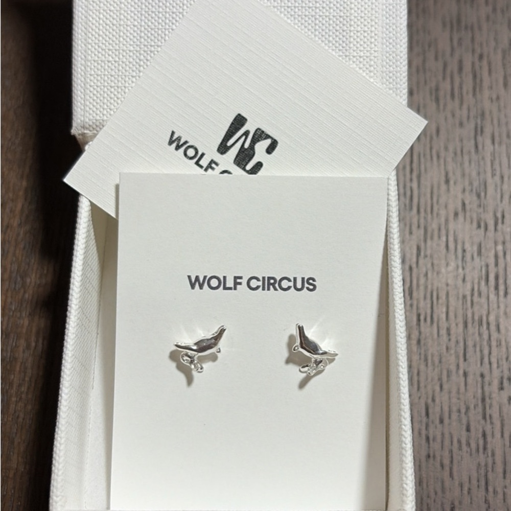 Wolf Circus Silver Bunny Earrings